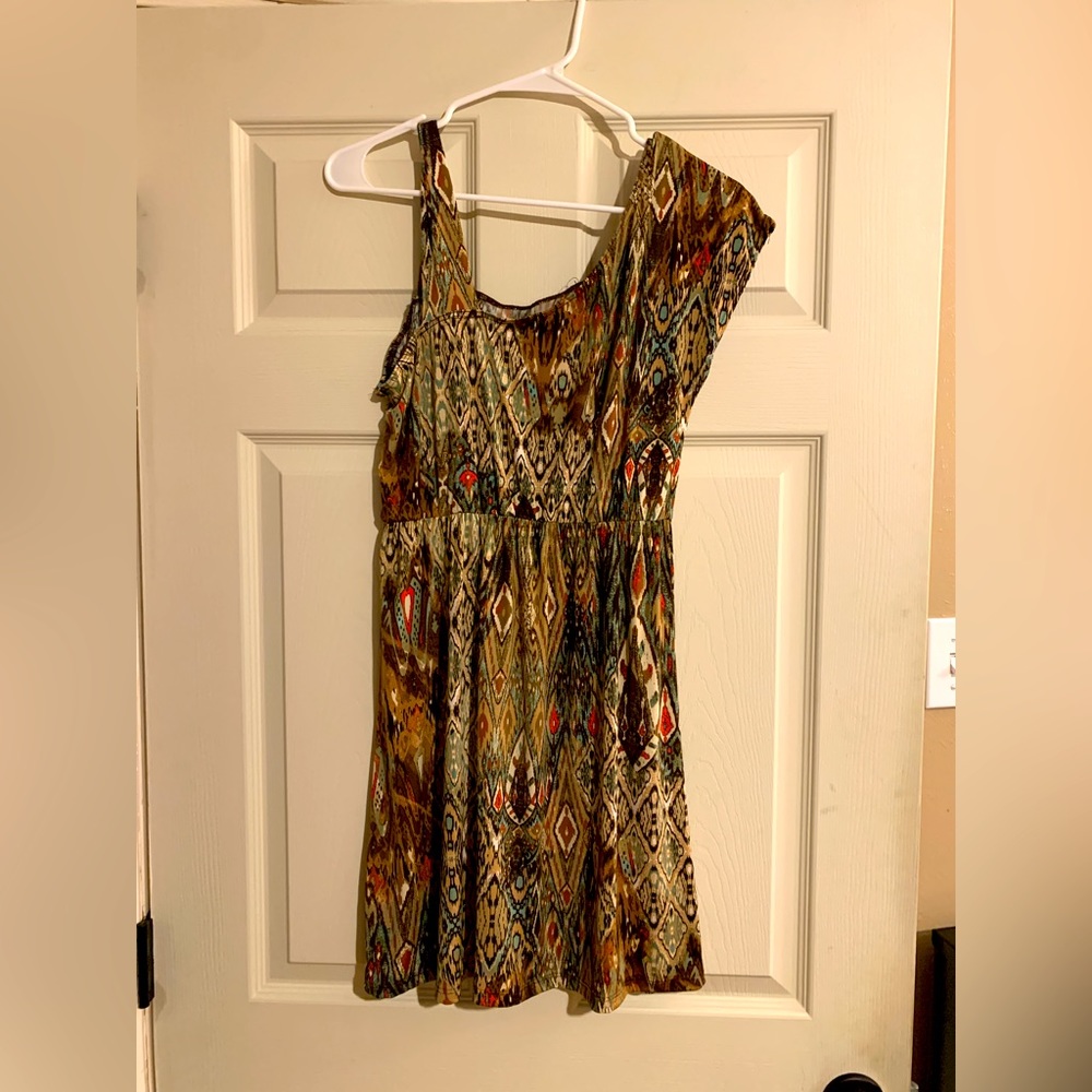 Medium super soft brown designed dress